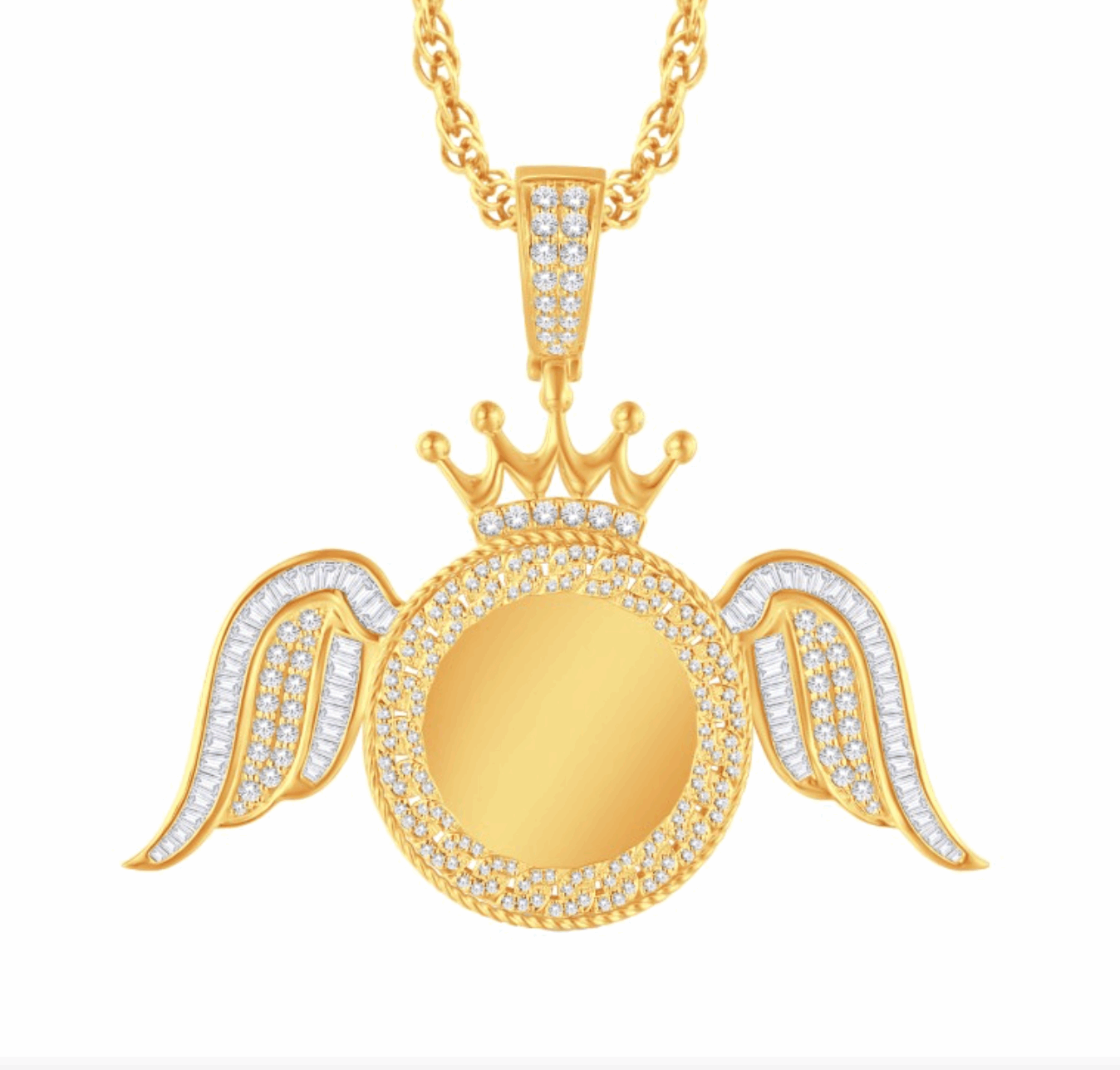 10K Gold Diamond Custom Memory Pendant 1.40CT