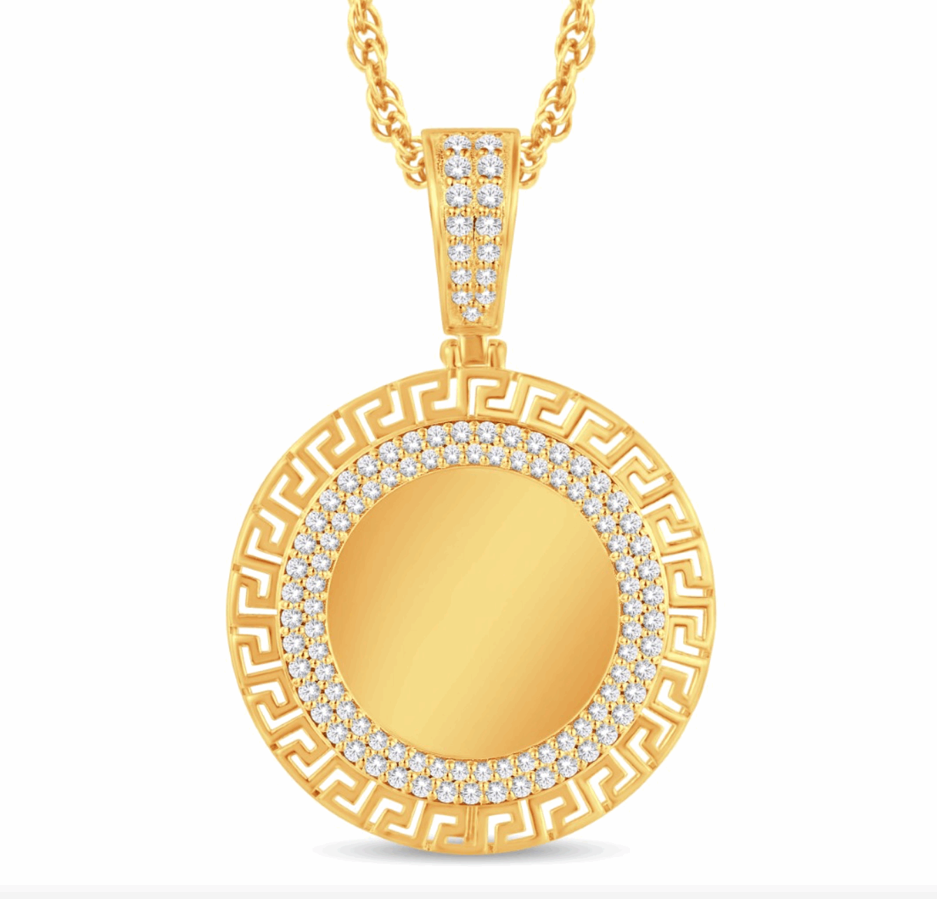 10K Gold Diamond Custom Memory Pendant 1.25CT