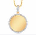 10K Gold Diamond Custom Memory Pendant 0.75CT