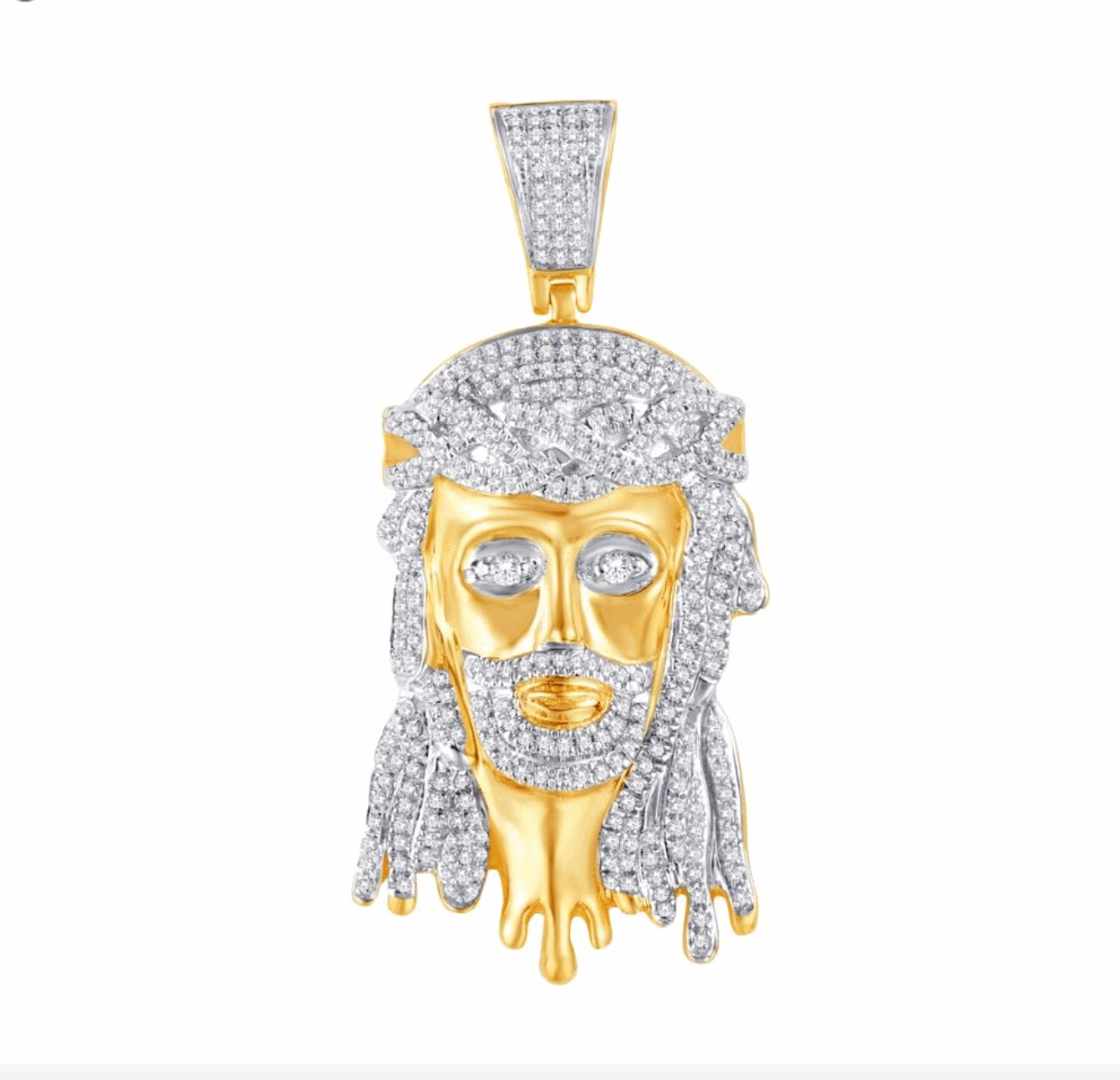 10K Gold Diamond Pendant 0.72CT