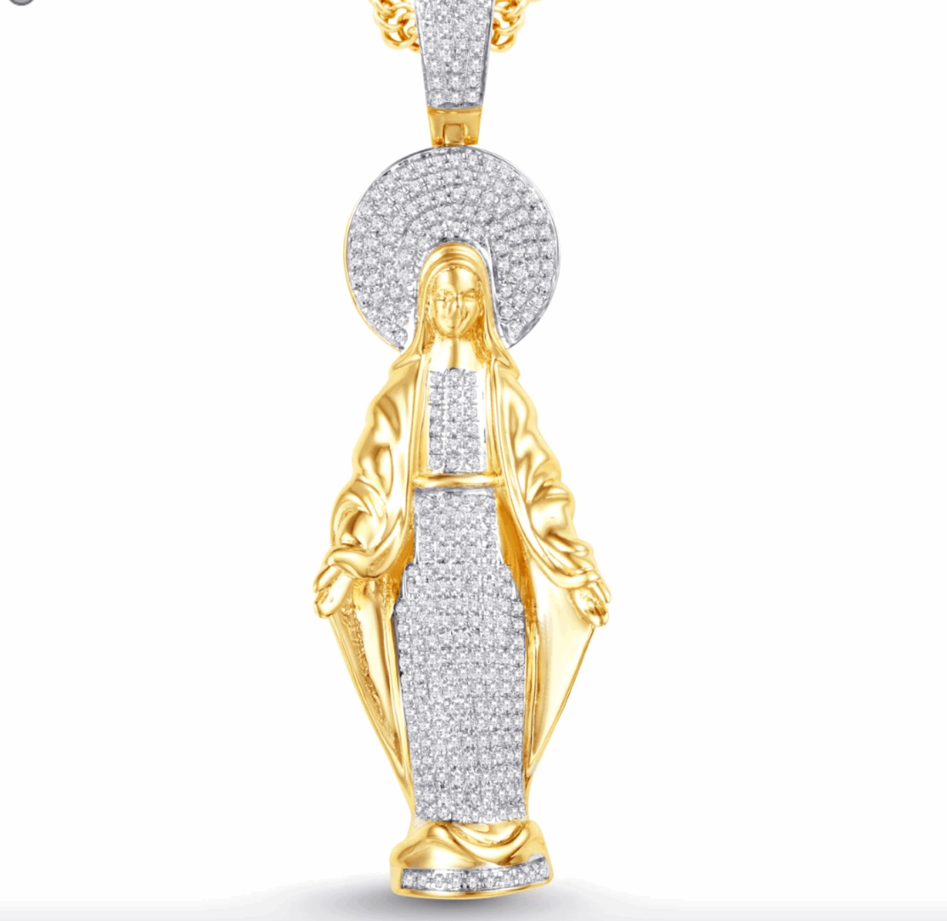 10K Gold Diamond Pendant 0.82CT