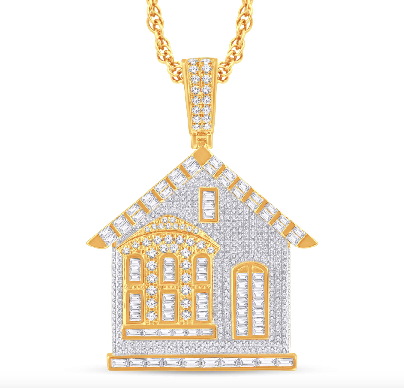 10K Gold Diamond Pendant 2.38CT