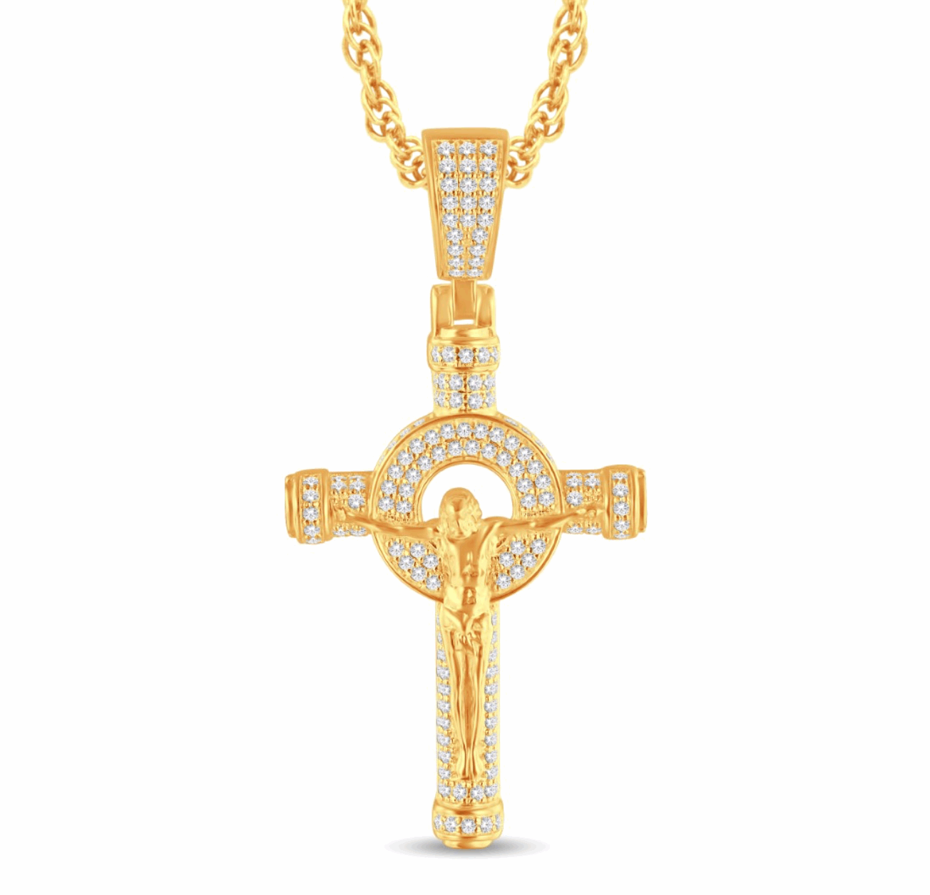 10K Gold Diamond Pendant 1.15CT