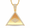 10K Gold Diamond Pendant 0.90CT