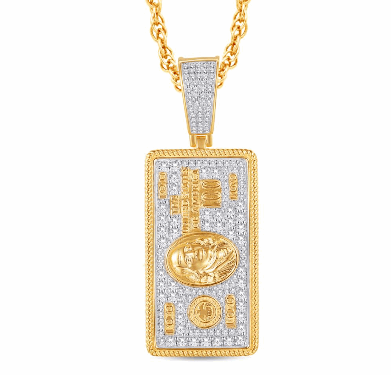 10K Gold Diamond Pendant 0.45CT