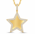 10K Gold Diamond Memory Charm Pendant 2.05CT