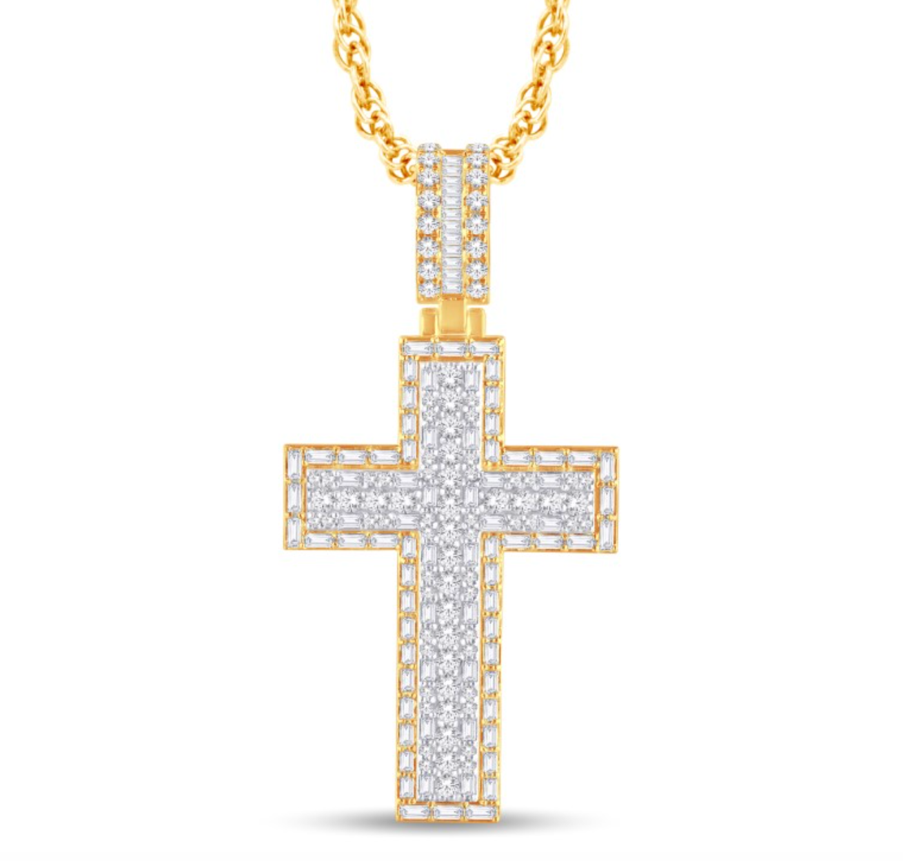 10K Gold Diamond Pendant 2.33CT