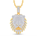 10K Gold Diamond Pendant 3.44CT