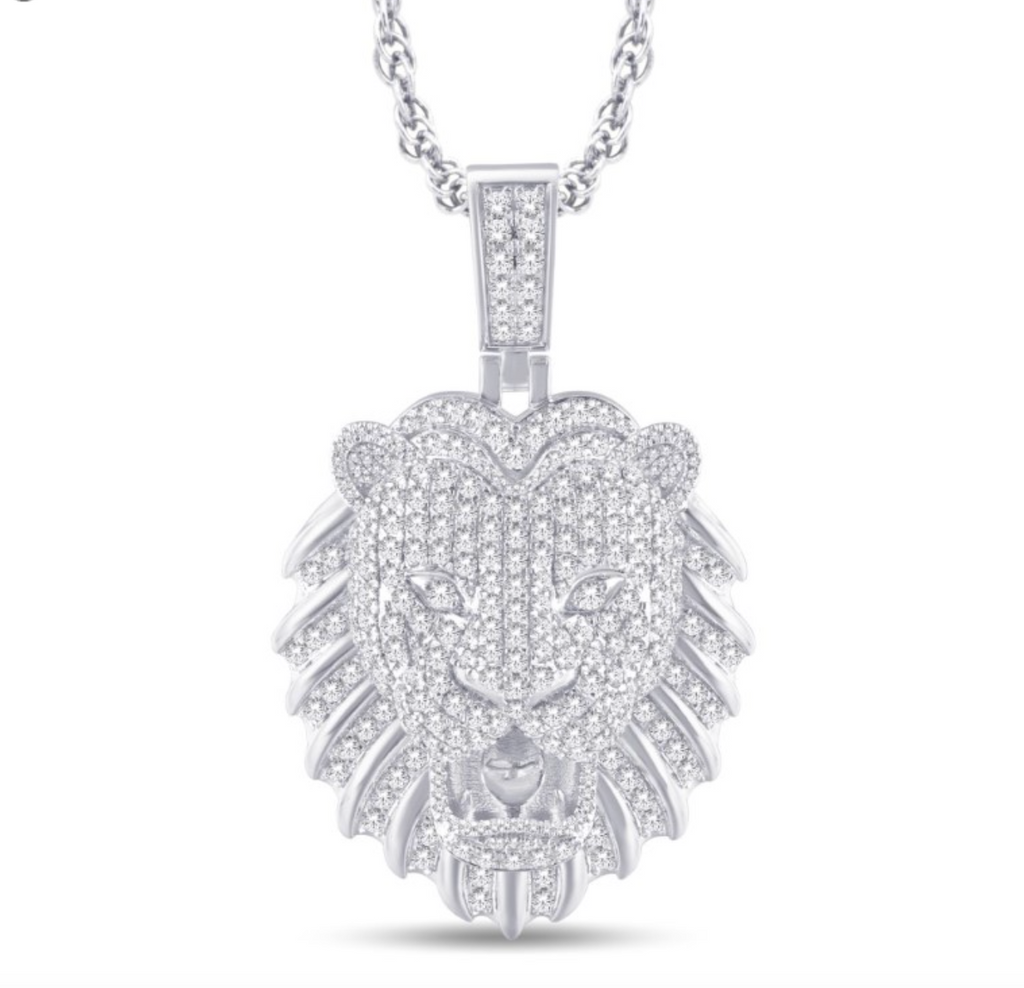 10K Gold Diamond Pendant 3.44CT