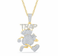 10K Gold Diamond Pendant 1.05CT