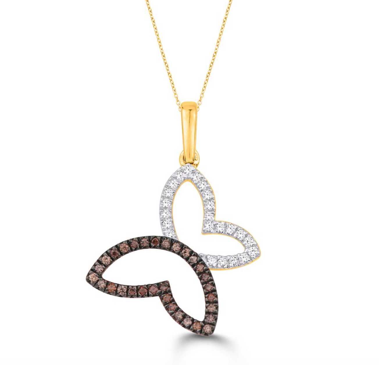 14K Gold Diamond Pendant 0.22CT
