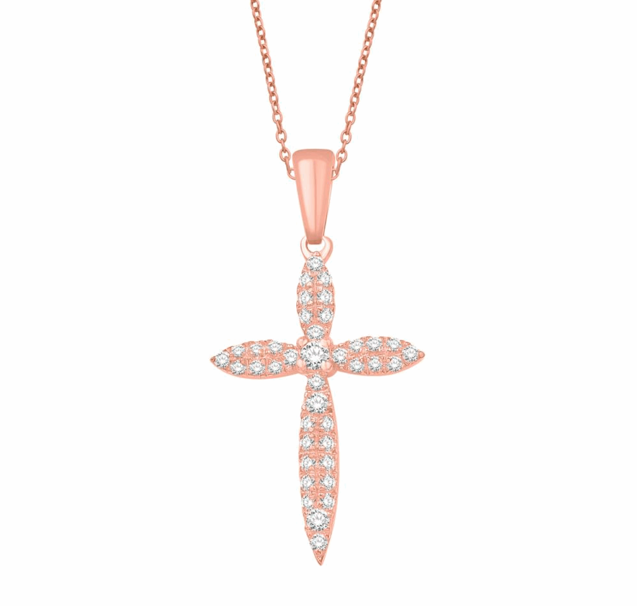 10K Gold Diamond Pendant 0.24CT