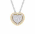 10K Gold Diamond Pendant 0.25CT