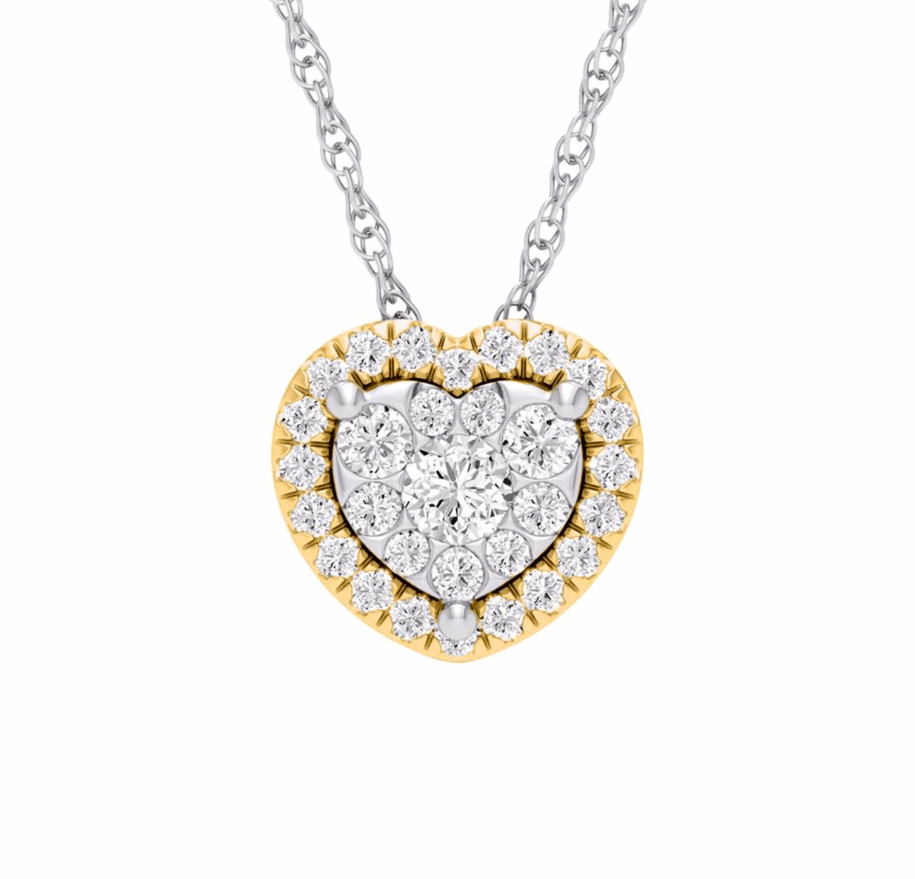 10K Gold Diamond Pendant 0.25CT