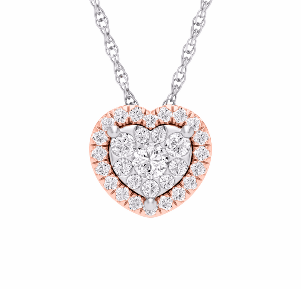 10K Gold Diamond Pendant 0.25CT