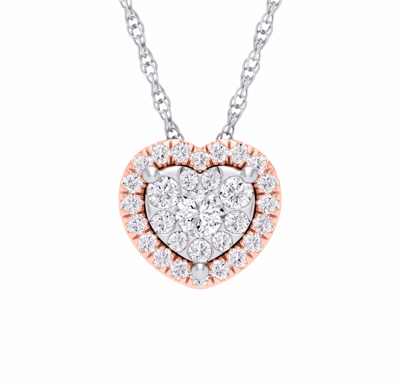 10K Gold Diamond Pendant 0.25CT