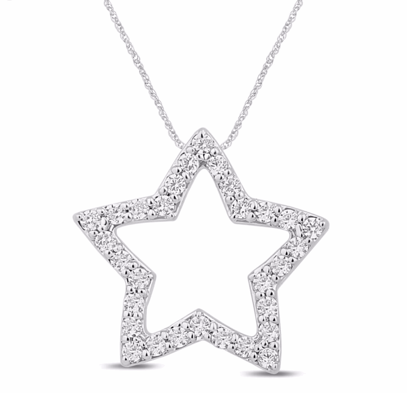 10K Gold Diamond Pendant 0.17CT