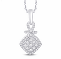 10K Gold Diamond Pendant 0.21CT