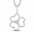 10K Gold Diamond Pendant 0.10CT