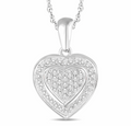 10K Gold Diamond Pendant 0.15CT
