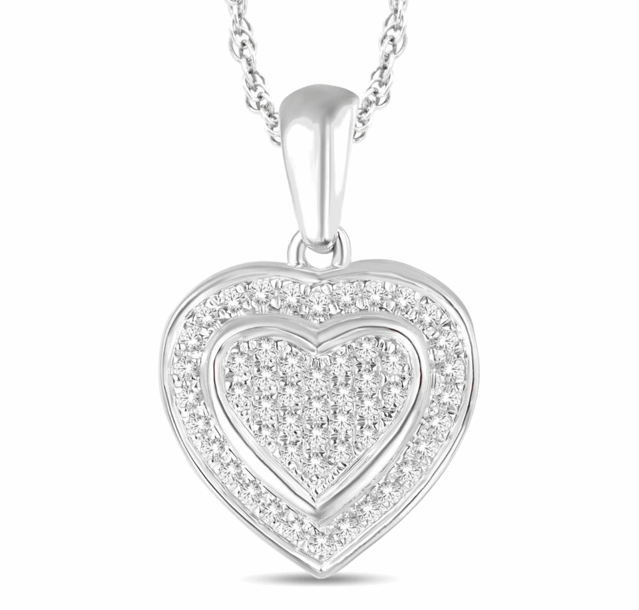 10K Gold Diamond Pendant 0.15CT