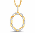 10K Gold Diamond Pendant 0.14CT