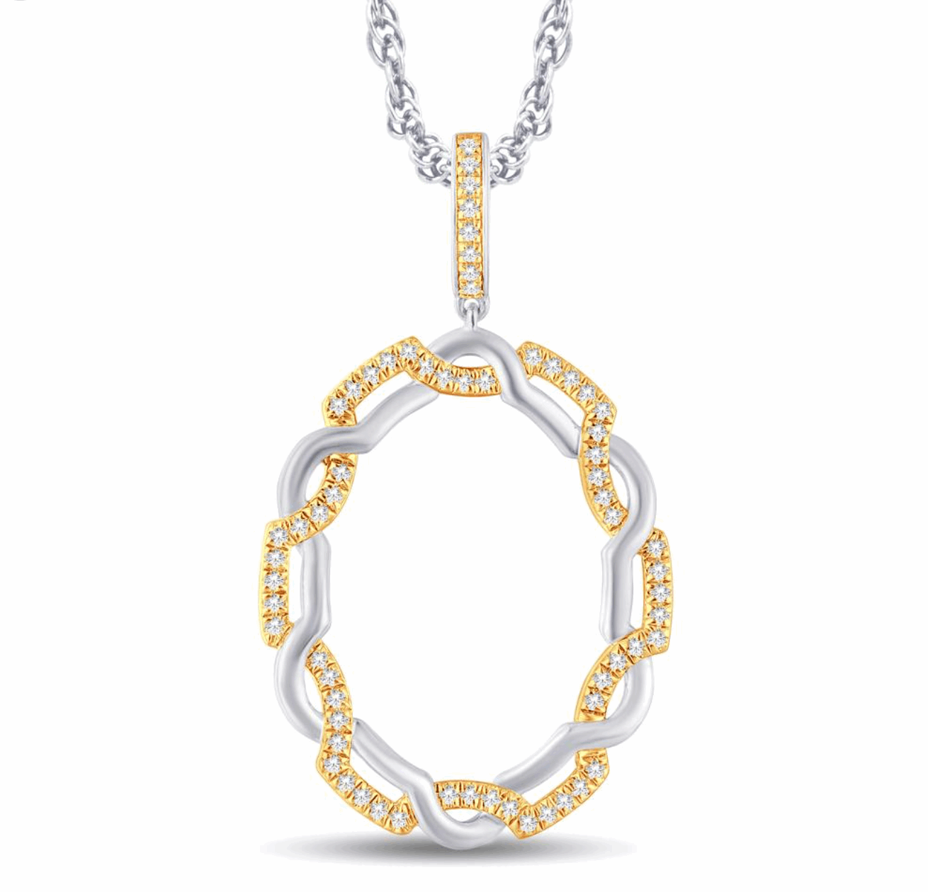 10K Gold Diamond Pendant 0.14CT
