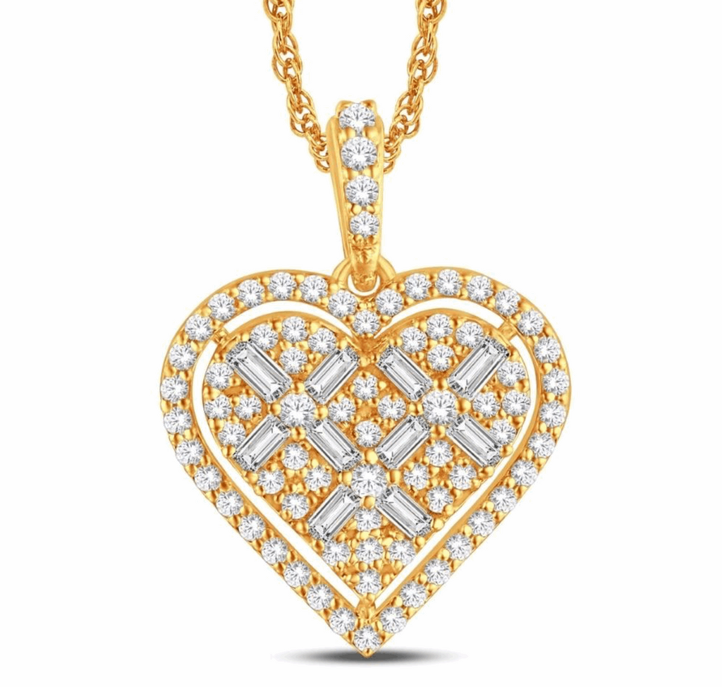 10K Gold Diamond Pendant 0.51CT