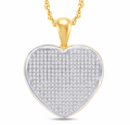 10K Gold Diamond Pendant 0.25CT