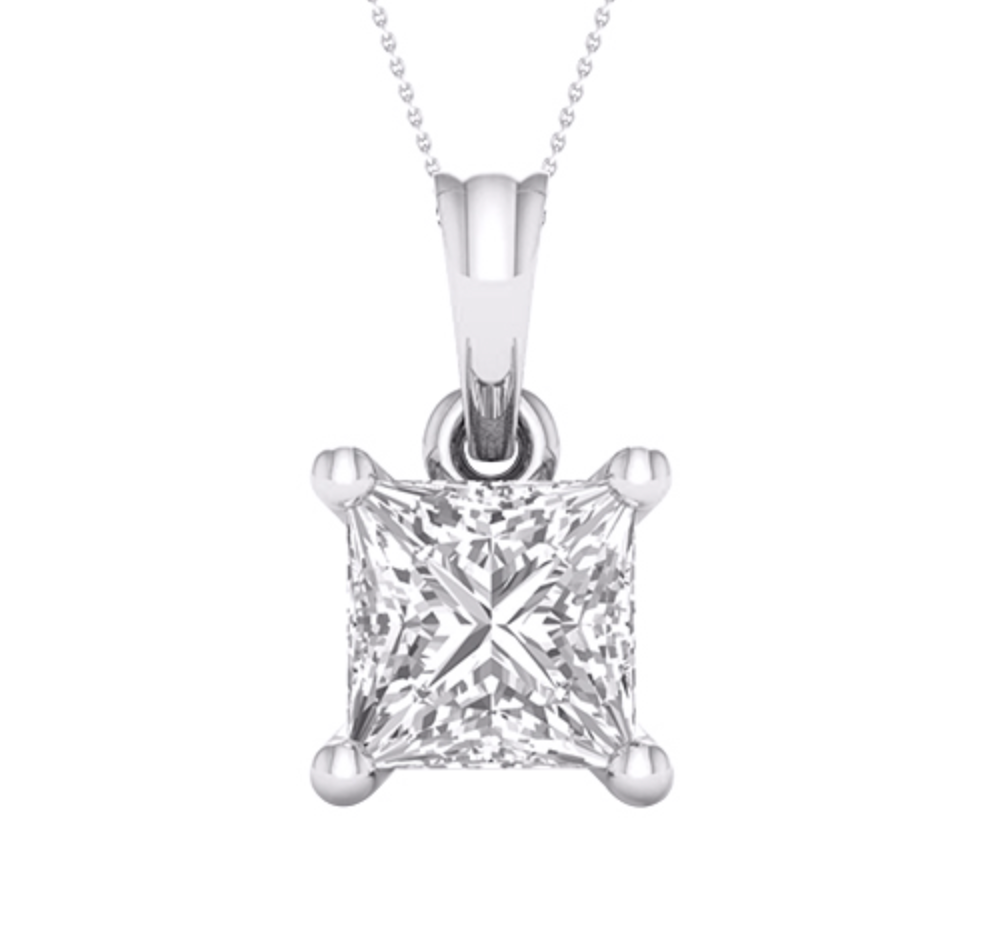 14K Gold Lab Grown Diamond Pendant 2.00CT