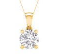 14K Gold Lab Grown Diamond Pendant 1.50CT