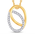 14K Gold Diamond Pendant 0.04CT