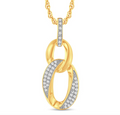 14K Gold Diamond Pendant 0.10CT