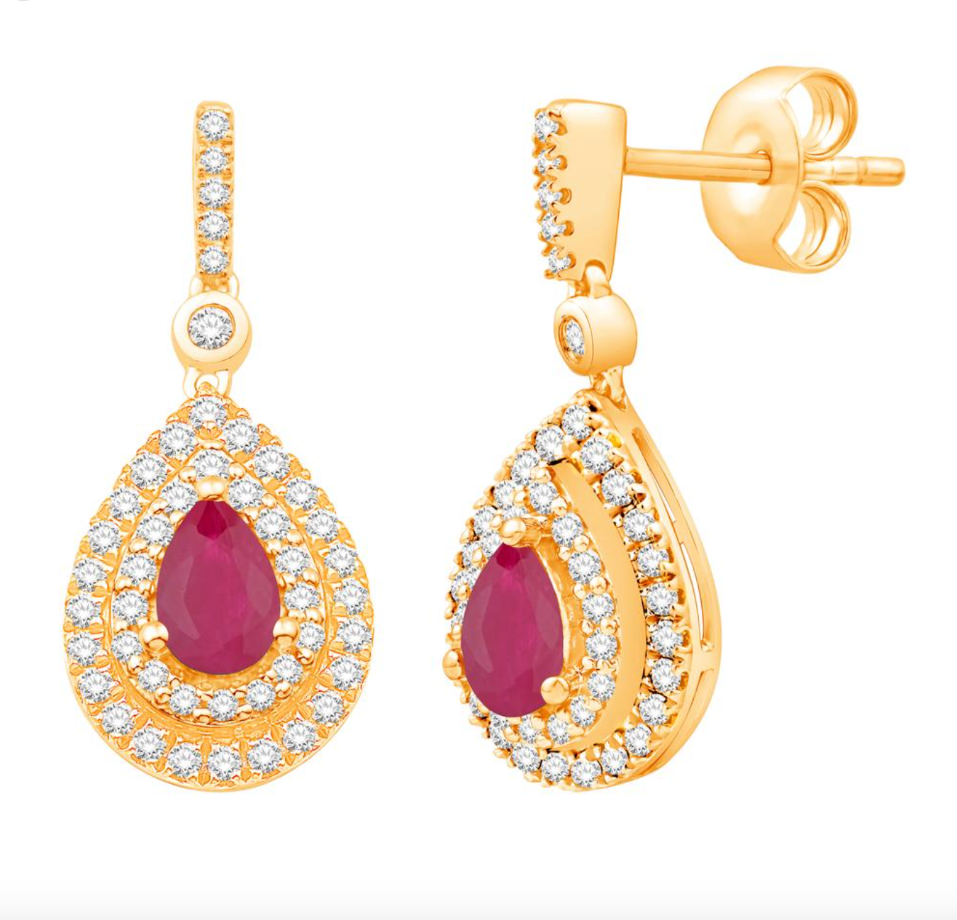 14K Gold Diamond Stud Earring
