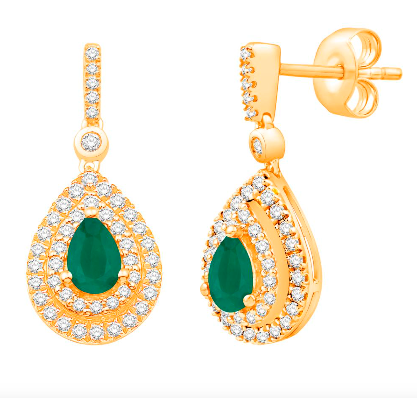 14K Gold Diamond Stud Earring