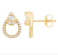 14K Gold Diamond Stud Earring