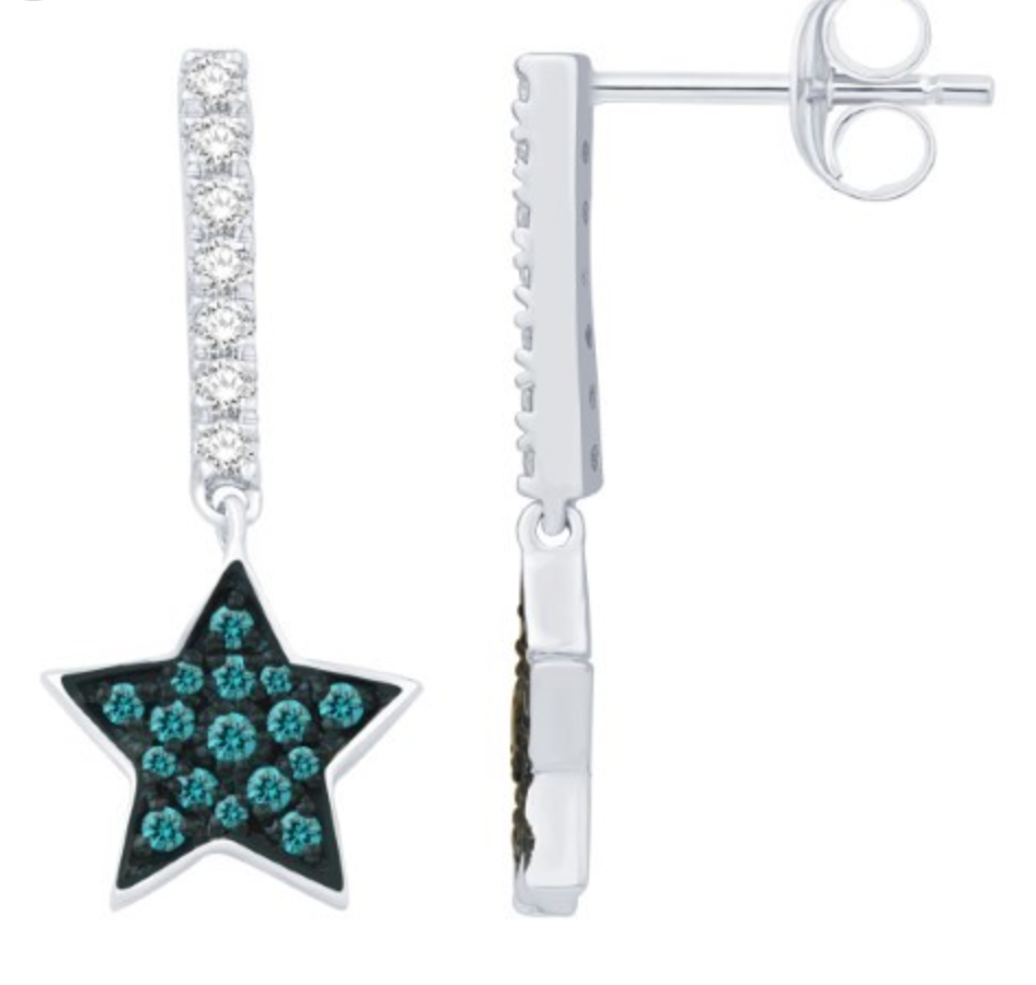 14K Gold Diamond Stud Earring