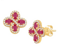 14K Gold Diamond Stud Earring
