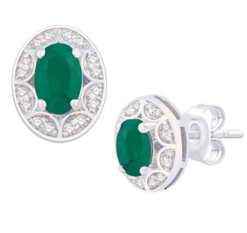 14K Gold Diamond Stud Earring