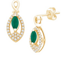 14K Gold Diamond Stud Earring