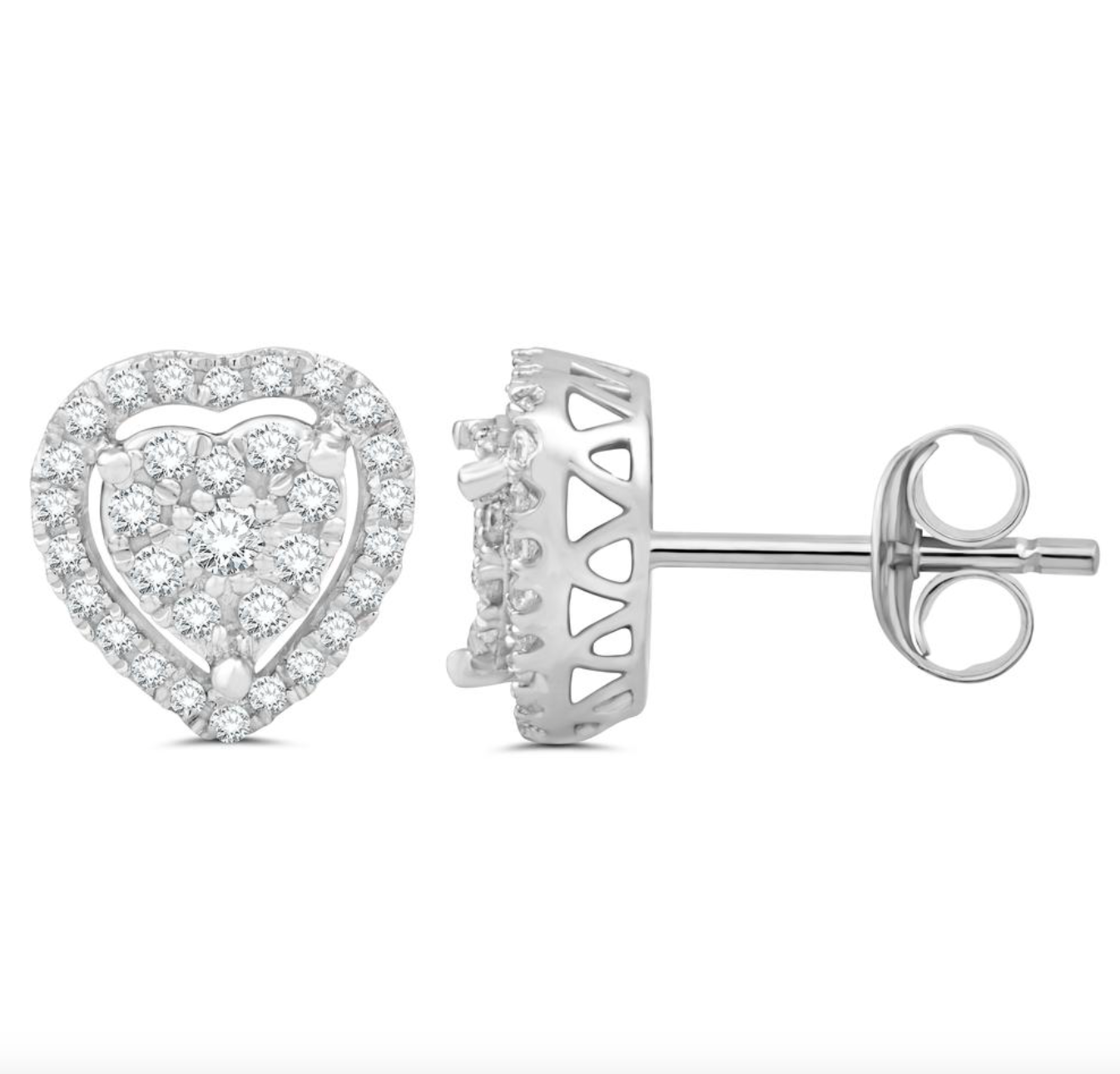 10K Gold Diamond Stud Earring
