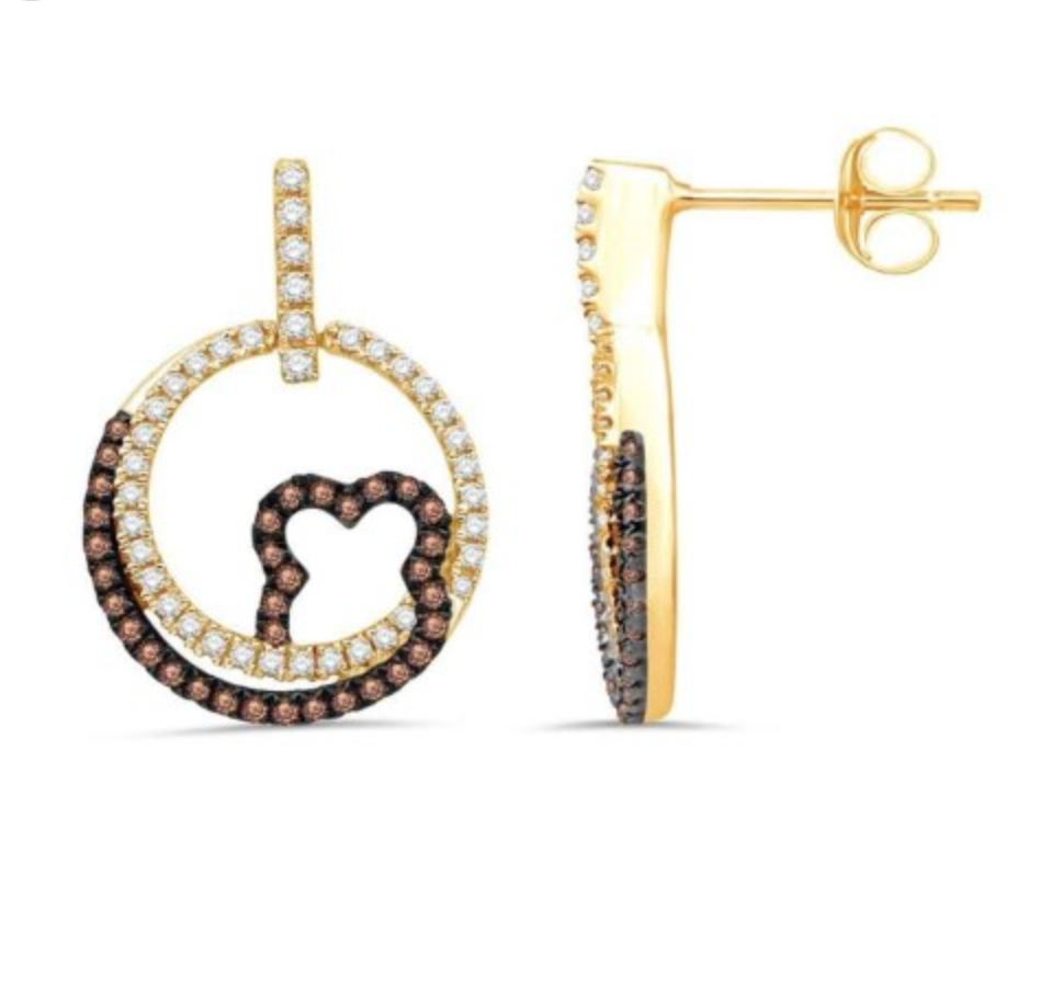 14K Gold Diamond Stud Earring