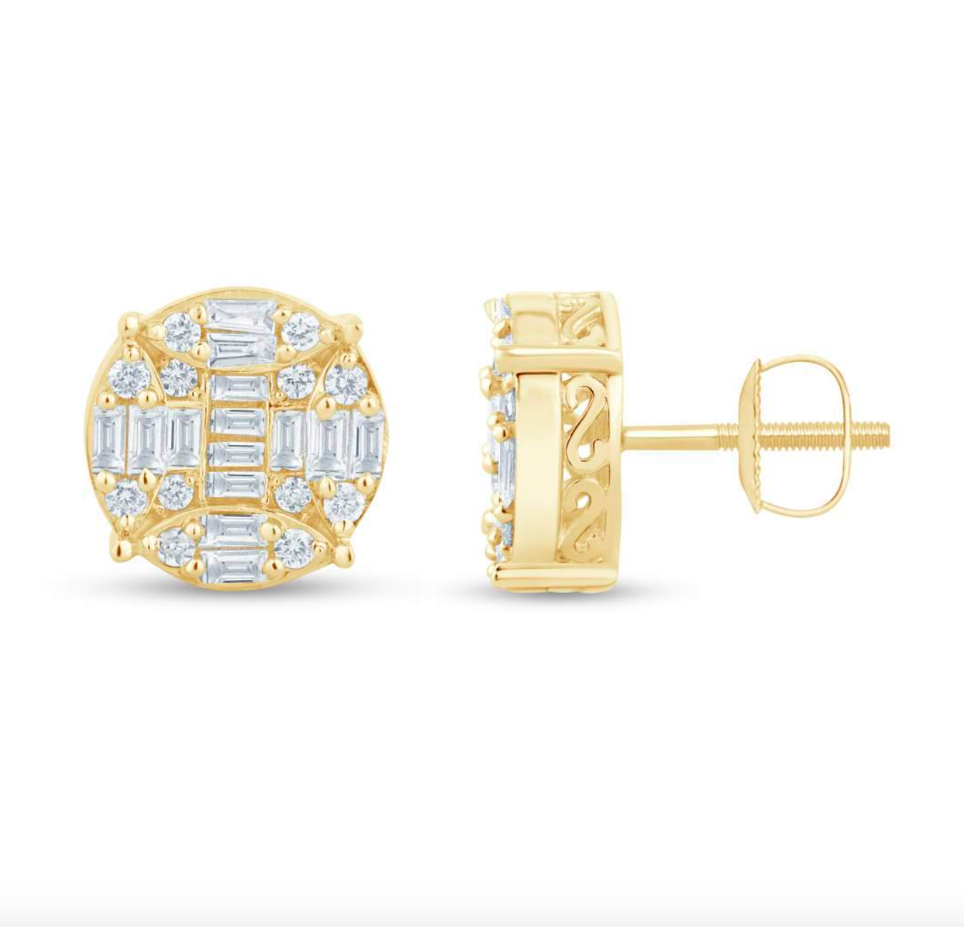 10K Gold Diamond Stud Earring