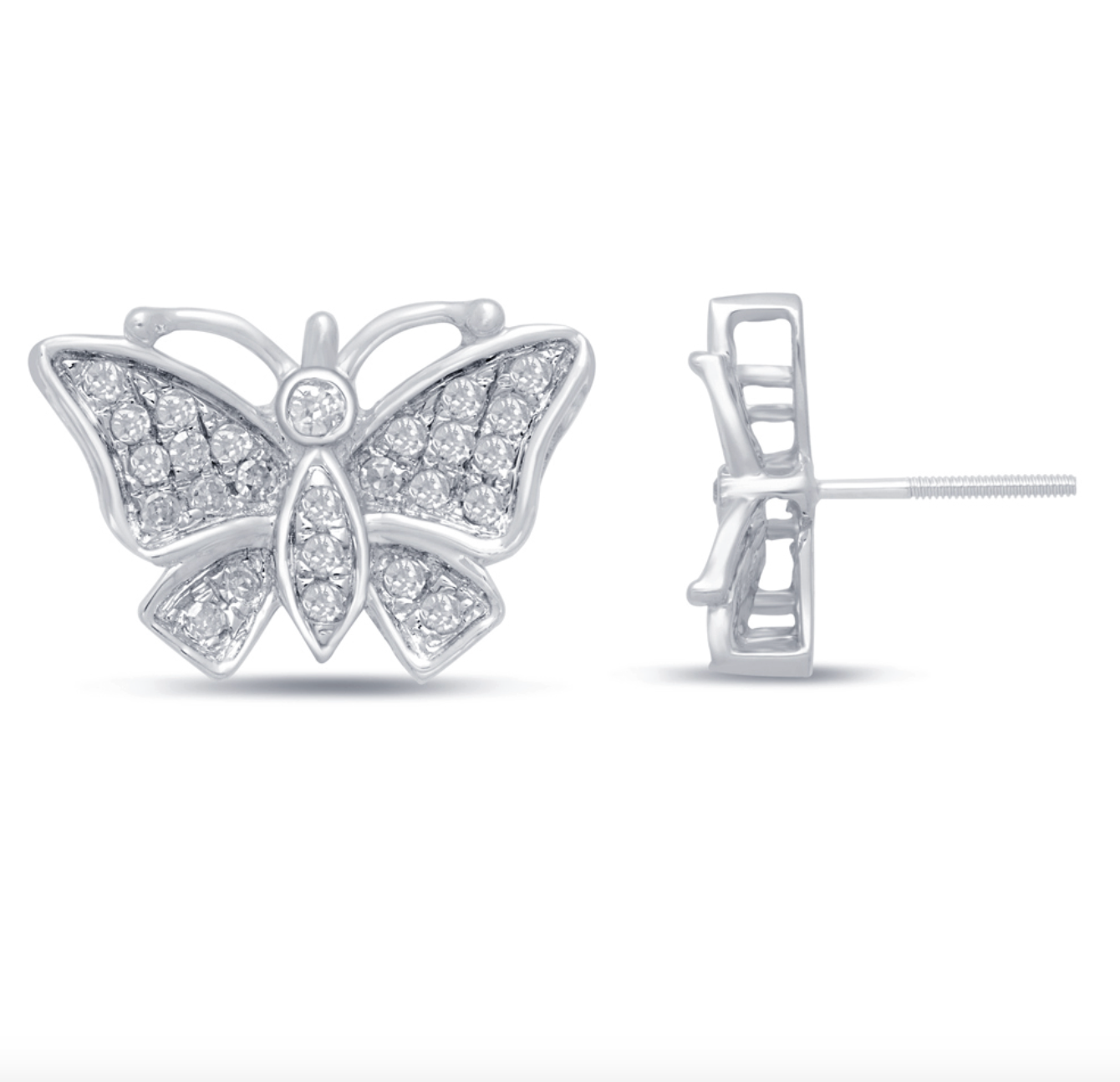 10K Gold Diamond Stud Earring