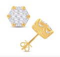 10K Gold Diamond Stud Earring