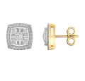 10K Gold Diamond Stud Earring
