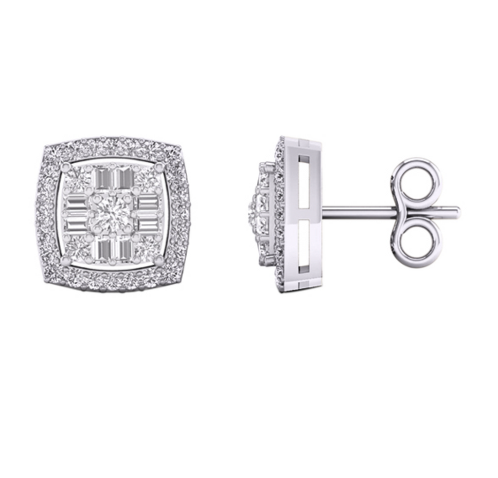 10K Gold Diamond Stud Earring