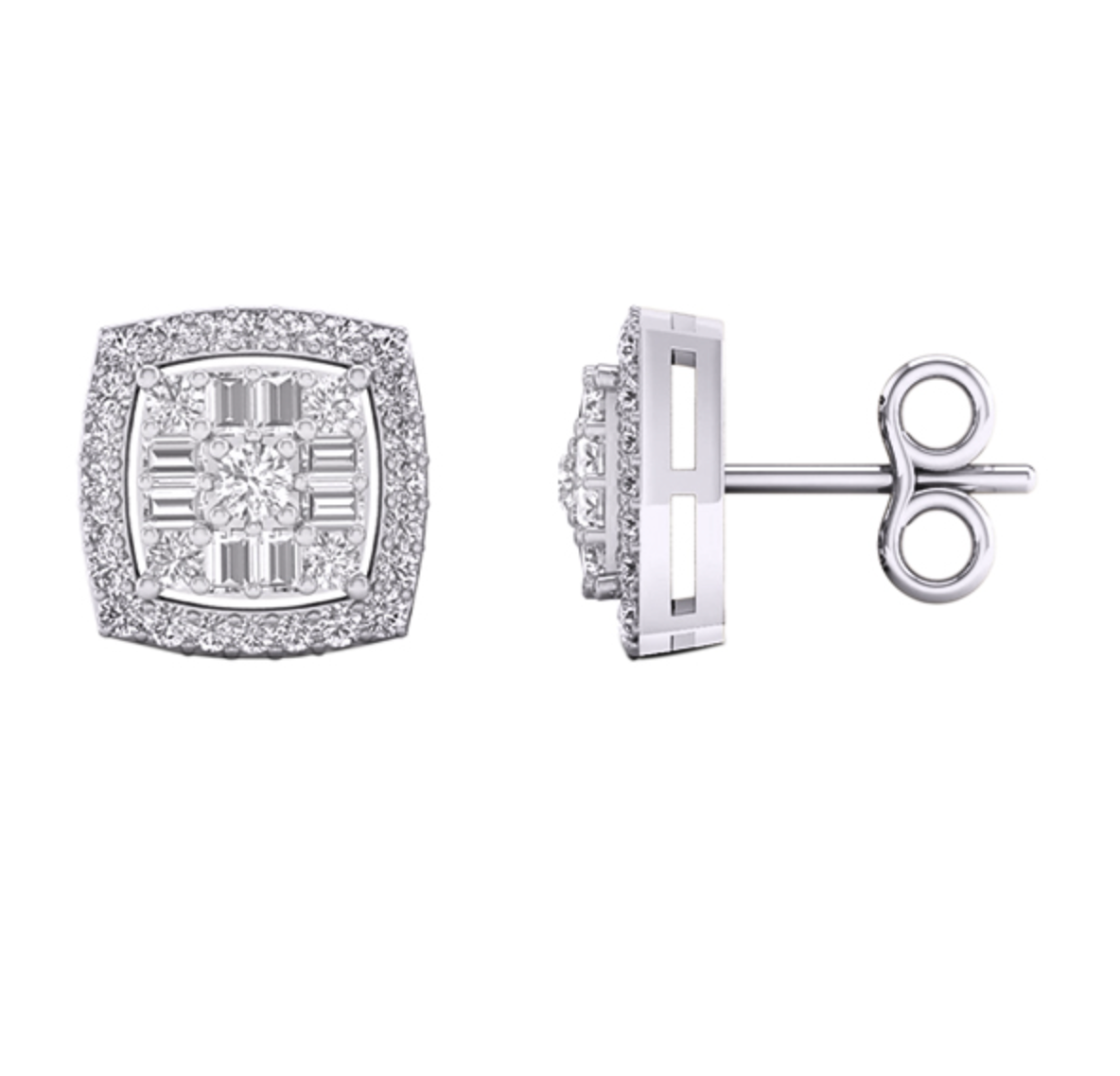 10K Gold Diamond Stud Earring