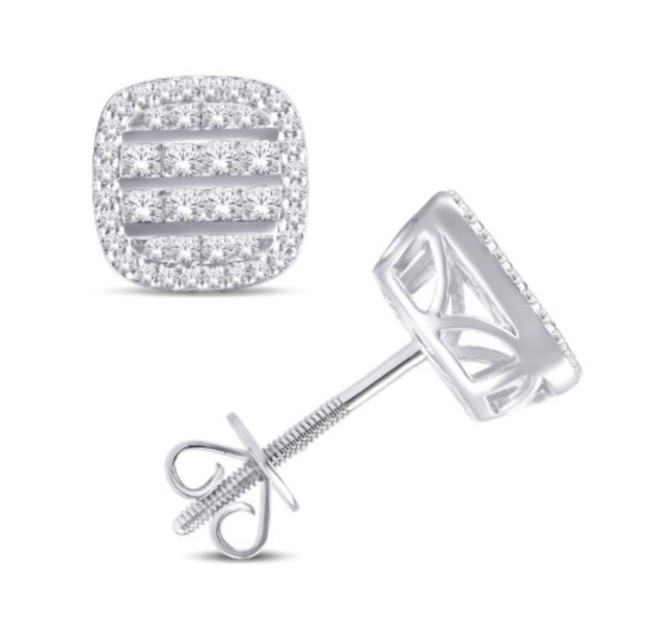 10K Gold Diamond Stud Earring