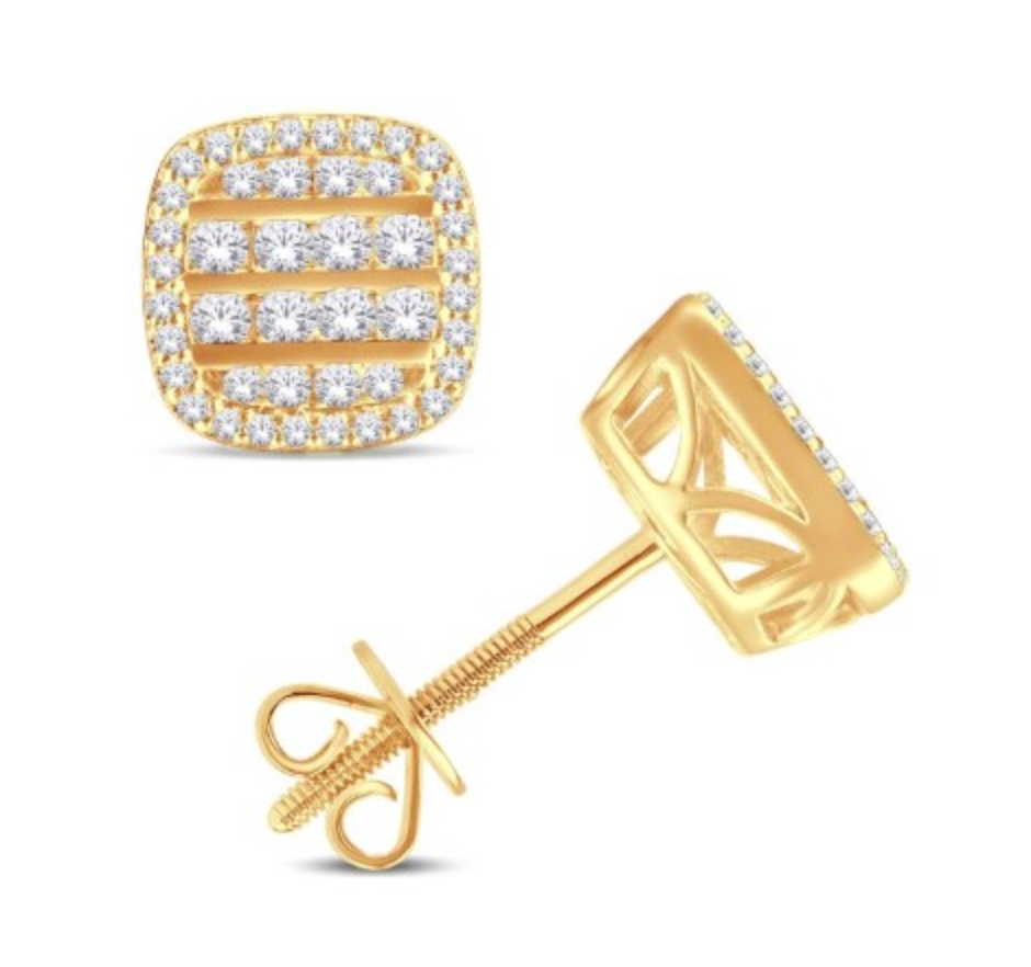 10K Gold Diamond Stud Earring